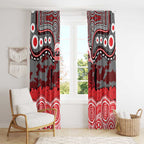 ANZAC Day Dolphins Window Curtain Military Memorial Aboriginal Indigenous Art