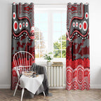ANZAC Day Dolphins Window Curtain Military Memorial Aboriginal Indigenous Art