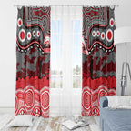 ANZAC Day Dolphins Window Curtain Military Memorial Aboriginal Indigenous Art