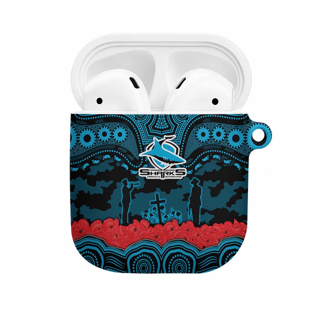 ANZAC Day Cronulla Sutherland Sharks AirPods Case Military Memorial Aboriginal Indigenous Art