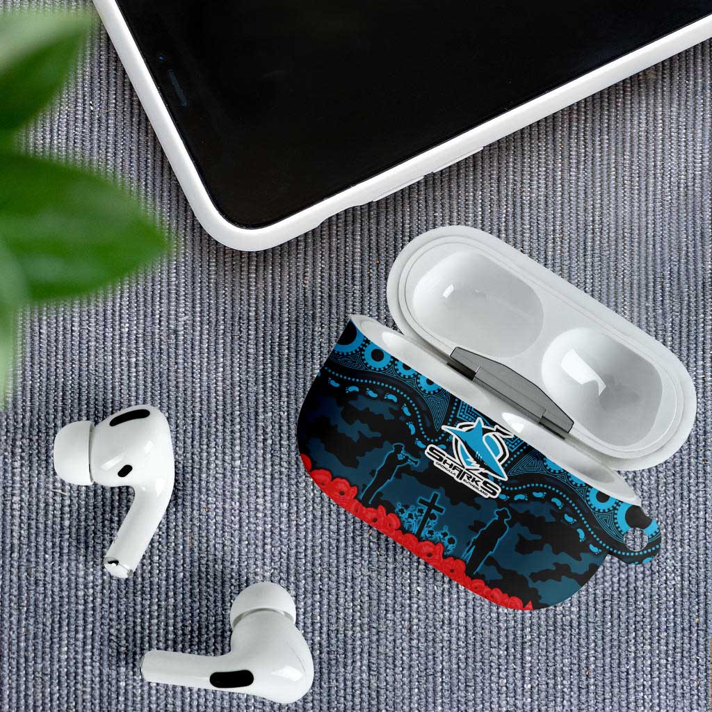 ANZAC Day Cronulla Sutherland Sharks AirPods Case Military Memorial Aboriginal Indigenous Art