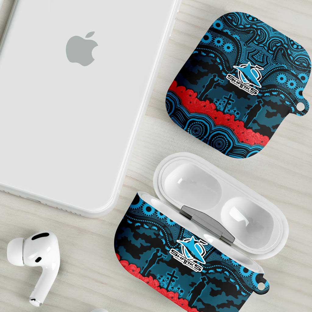 ANZAC Day Cronulla Sutherland Sharks AirPods Case Military Memorial Aboriginal Indigenous Art