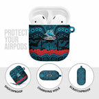 ANZAC Day Cronulla Sutherland Sharks AirPods Case Military Memorial Aboriginal Indigenous Art