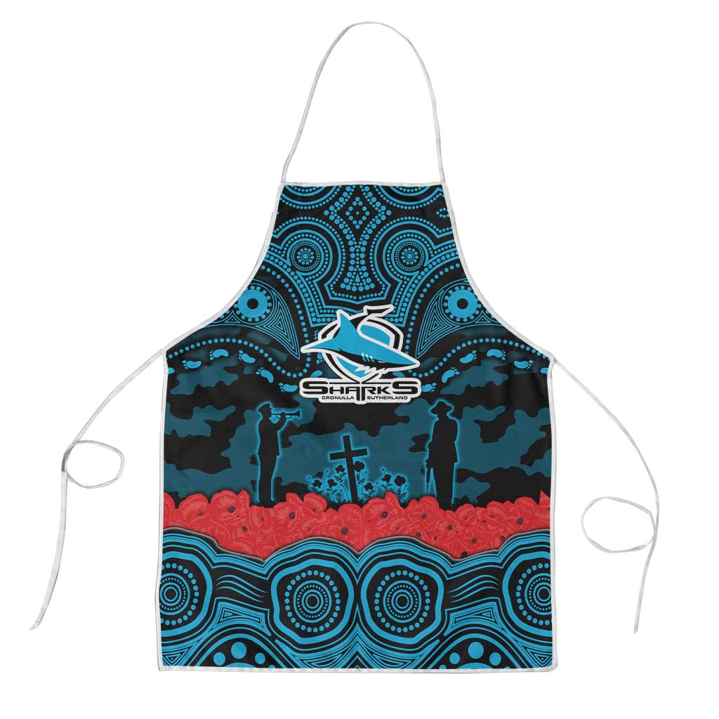 ANZAC Day Cronulla Sutherland Sharks Apron Military Memorial Aboriginal Indigenous Art