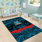 ANZAC Day Cronulla Sutherland Sharks Area Rug Military Memorial Aboriginal Indigenous Art
