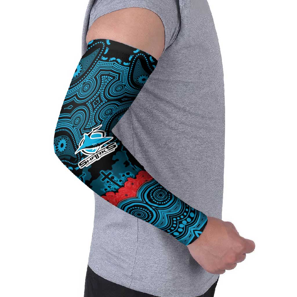 ANZAC Day Cronulla Sutherland Sharks Arm Sleeves Military Memorial Aboriginal Indigenous Art