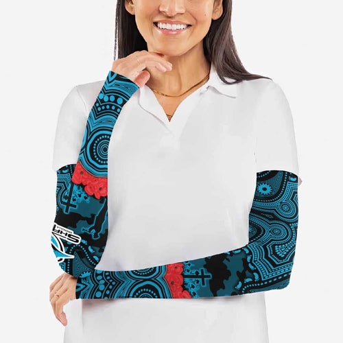 ANZAC Day Cronulla Sutherland Sharks Arm Sleeves Military Memorial Aboriginal Indigenous Art