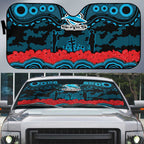 ANZAC Day Cronulla Sutherland Sharks Auto Sun Shade Military Memorial Aboriginal Indigenous Art