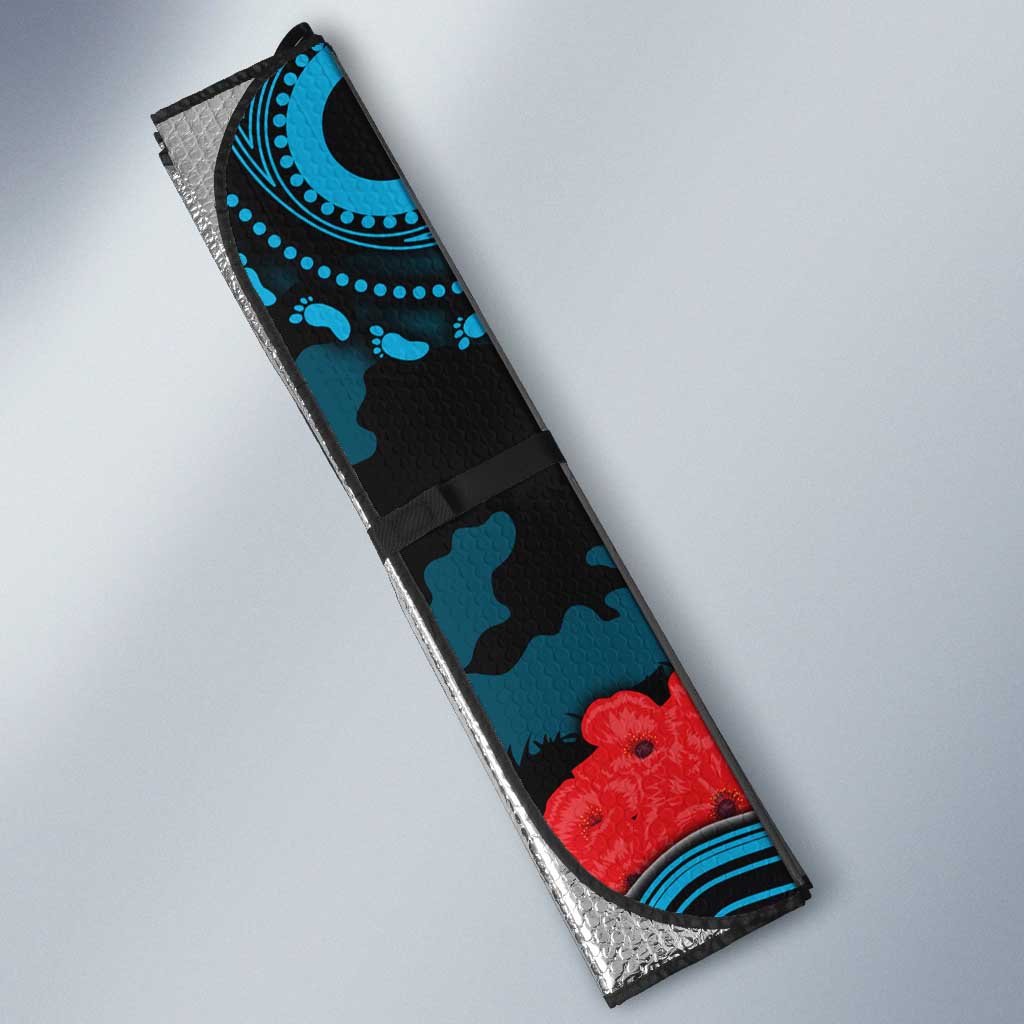 ANZAC Day Cronulla Sutherland Sharks Auto Sun Shade Military Memorial Aboriginal Indigenous Art