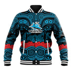 ANZAC Day Cronulla Sutherland Sharks Baseball Jacket Military Memorial Aboriginal Indigenous Art