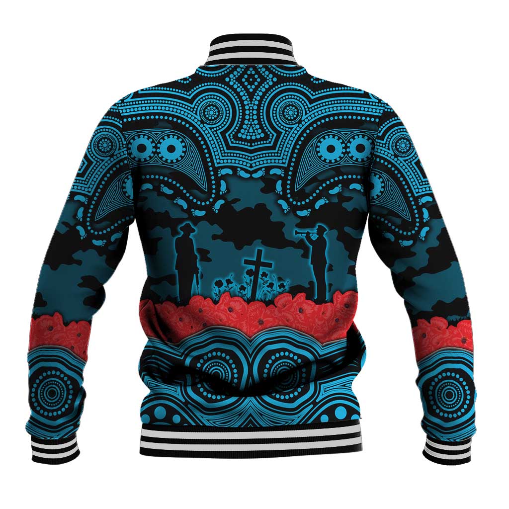 ANZAC Day Cronulla Sutherland Sharks Baseball Jacket Military Memorial Aboriginal Indigenous Art