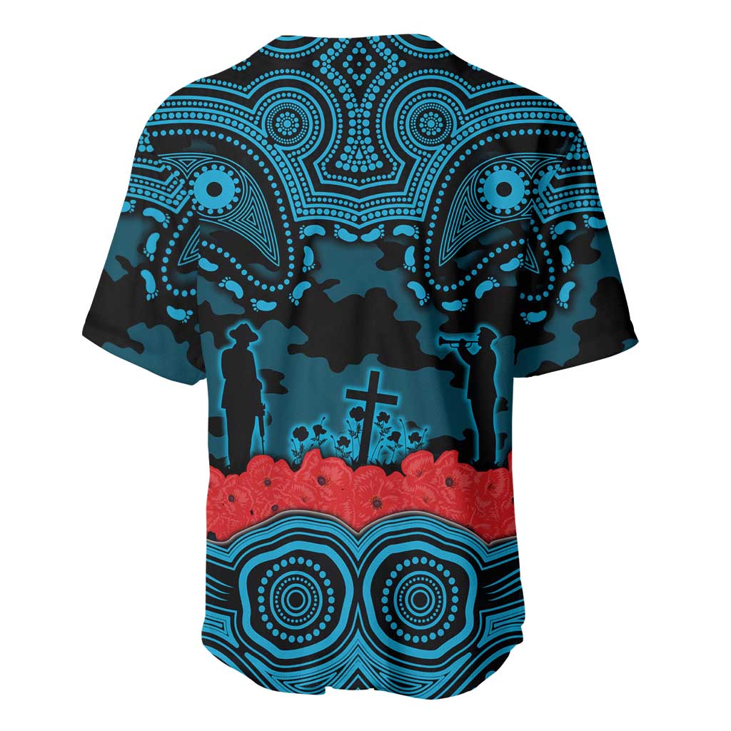 ANZAC Day Cronulla Sutherland Sharks Baseball Jersey Military Memorial Aboriginal Indigenous Art