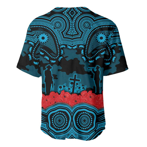 ANZAC Day Cronulla Sutherland Sharks Baseball Jersey Military Memorial Aboriginal Indigenous Art