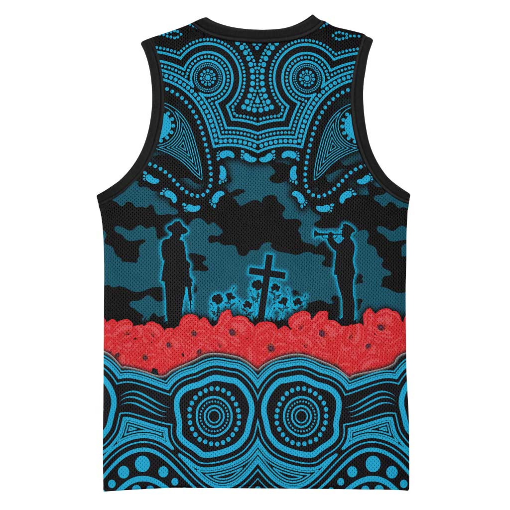ANZAC Day Cronulla Sutherland Sharks Basketball Jersey Military Memorial Aboriginal Indigenous Art
