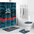 ANZAC Day Cronulla Sutherland Sharks Bathroom Set Military Memorial Aboriginal Indigenous Art