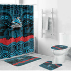 ANZAC Day Cronulla Sutherland Sharks Bathroom Set Military Memorial Aboriginal Indigenous Art