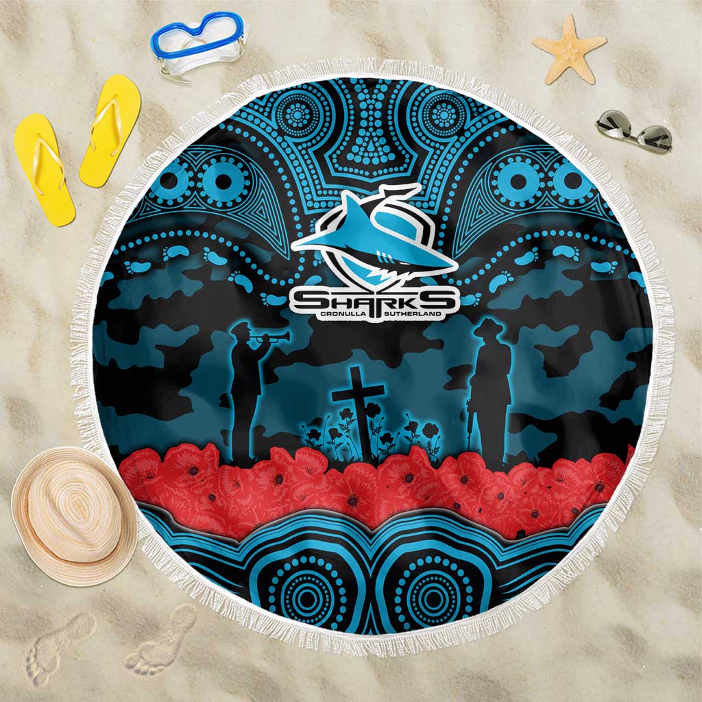 ANZAC Day Cronulla Sutherland Sharks Beach Blanket Military Memorial Aboriginal Indigenous Art