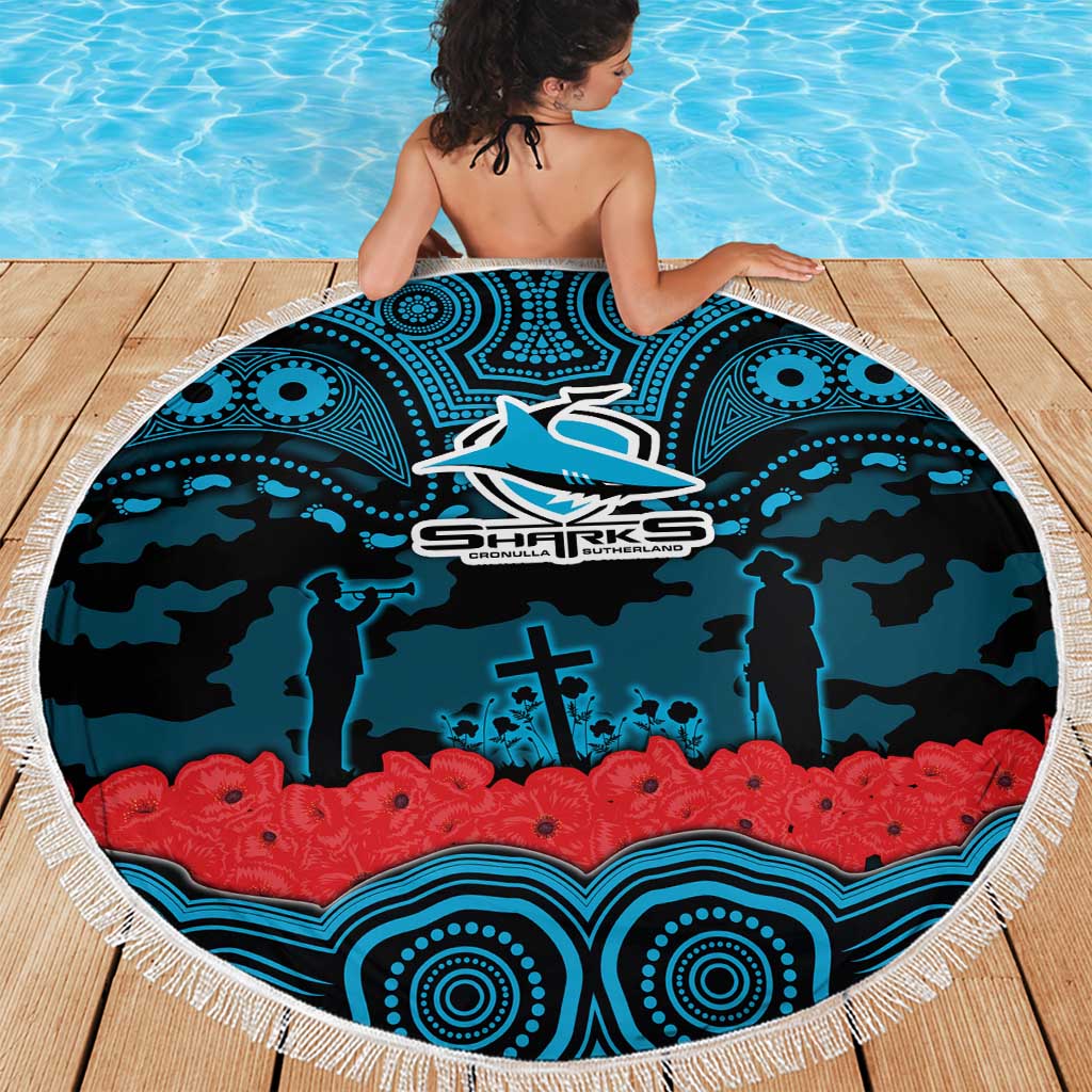 ANZAC Day Cronulla Sutherland Sharks Beach Blanket Military Memorial Aboriginal Indigenous Art