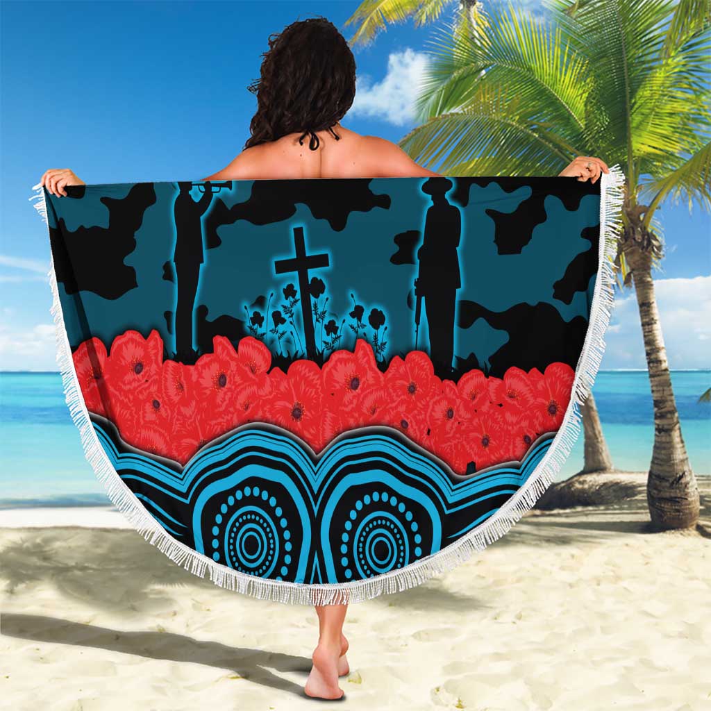 ANZAC Day Cronulla Sutherland Sharks Beach Blanket Military Memorial Aboriginal Indigenous Art