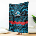 ANZAC Day Cronulla Sutherland Sharks Blanket Military Memorial Aboriginal Indigenous Art