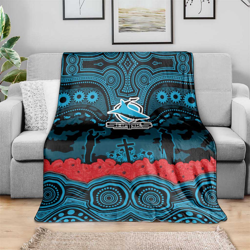 ANZAC Day Cronulla Sutherland Sharks Blanket Military Memorial Aboriginal Indigenous Art