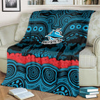 ANZAC Day Cronulla Sutherland Sharks Blanket Military Memorial Aboriginal Indigenous Art