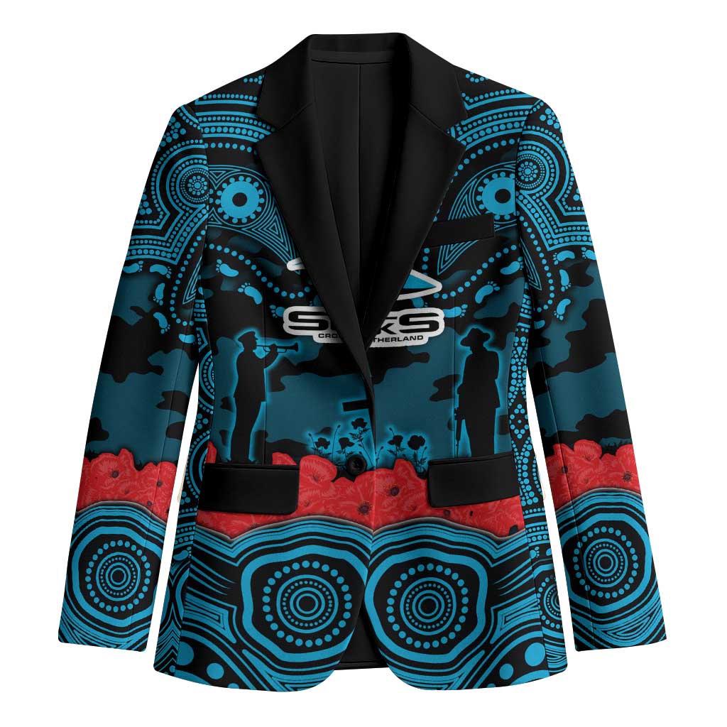 ANZAC Day Cronulla Sutherland Sharks Blazer Military Memorial Aboriginal Indigenous Art