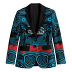 ANZAC Day Cronulla Sutherland Sharks Blazer Military Memorial Aboriginal Indigenous Art