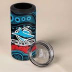 ANZAC Day Cronulla Sutherland Sharks 4 in 1 Can Cooler Tumbler Military Memorial Aboriginal Indigenous Art