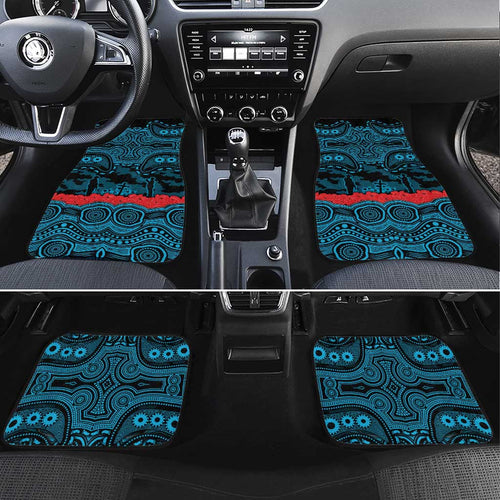 ANZAC Day Cronulla Sutherland Sharks Car Mats Military Memorial Aboriginal Indigenous Art