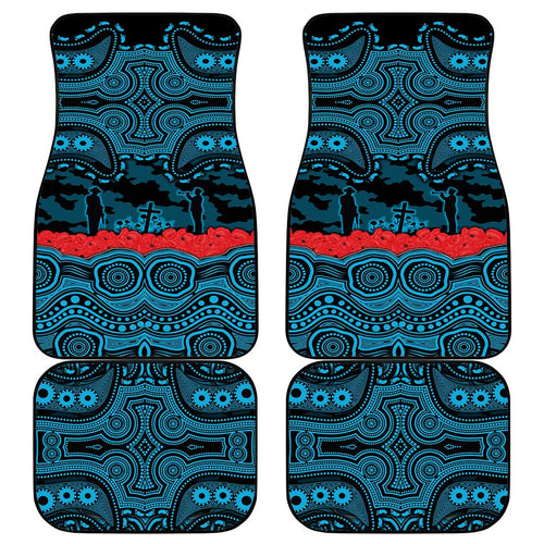 ANZAC Day Cronulla Sutherland Sharks Car Mats Military Memorial Aboriginal Indigenous Art