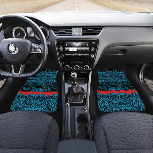 ANZAC Day Cronulla Sutherland Sharks Car Mats Military Memorial Aboriginal Indigenous Art