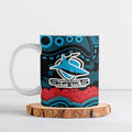 ANZAC Day Cronulla Sutherland Sharks Ceramic Mug Military Memorial Aboriginal Indigenous Art