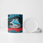 ANZAC Day Cronulla Sutherland Sharks Ceramic Mug Military Memorial Aboriginal Indigenous Art