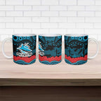 ANZAC Day Cronulla Sutherland Sharks Ceramic Mug Military Memorial Aboriginal Indigenous Art
