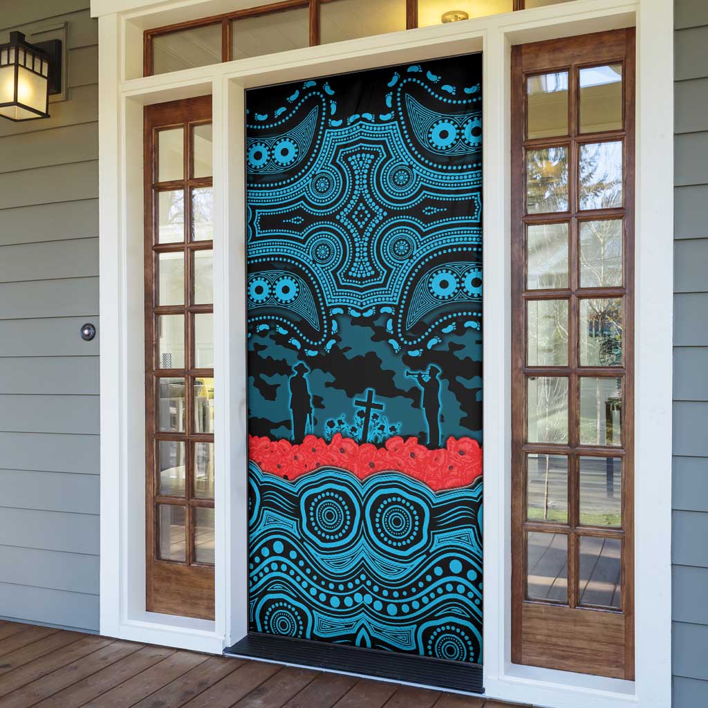 ANZAC Day Cronulla Sutherland Sharks Door Cover Military Memorial Aboriginal Indigenous Art