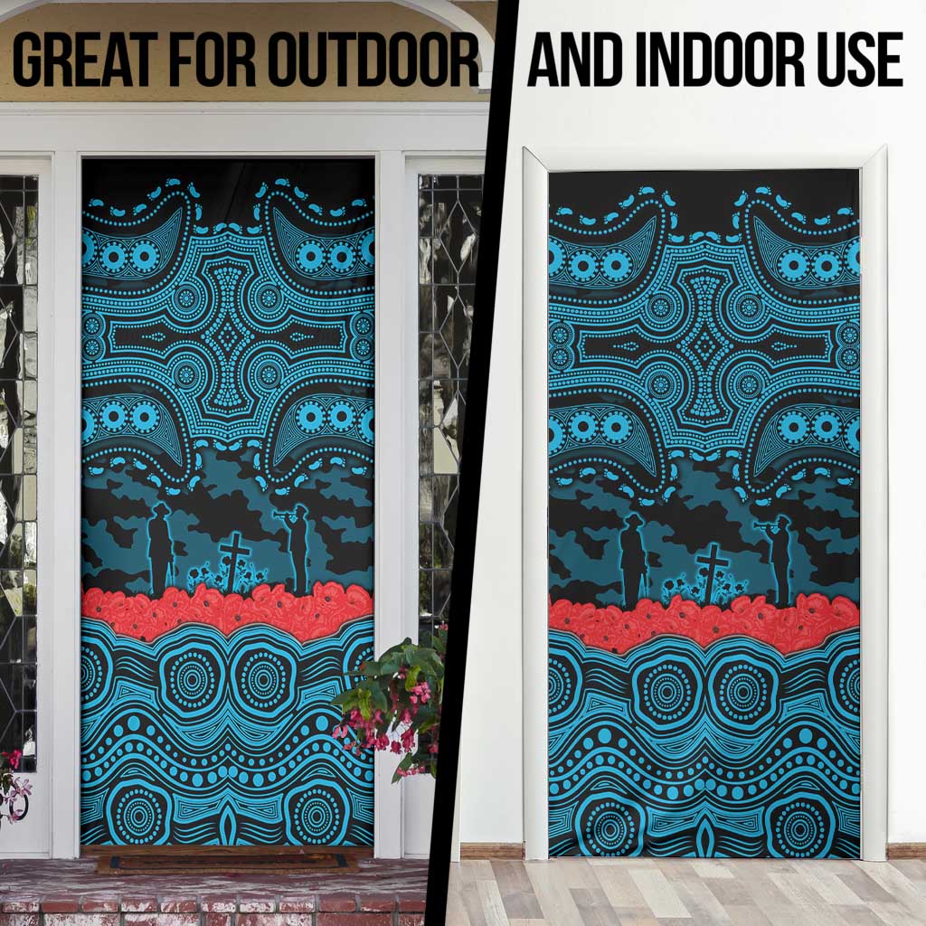 ANZAC Day Cronulla Sutherland Sharks Door Cover Military Memorial Aboriginal Indigenous Art