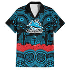 ANZAC Day Cronulla Sutherland Sharks Family Matching Mermaid Dress and Hawaiian Shirt Military Memorial Aboriginal Indigenous Art