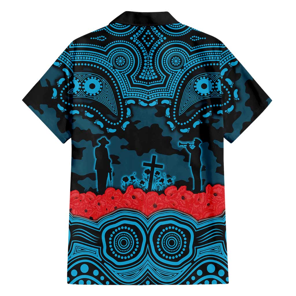 ANZAC Day Cronulla Sutherland Sharks Family Matching Off Shoulder Maxi Dress and Hawaiian Shirt Military Memorial Aboriginal Indigenous Art