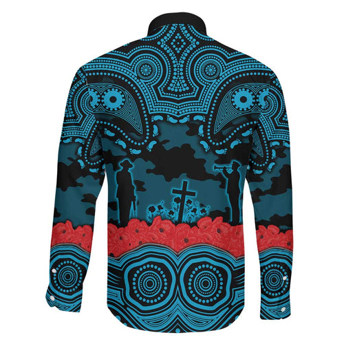ANZAC Day Cronulla Sutherland Sharks Family Matching Off Shoulder Short Dress and Hawaiian Shirt Military Memorial Aboriginal Indigenous Art