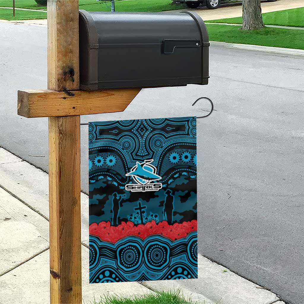 ANZAC Day Cronulla Sutherland Sharks Garden Flag Military Memorial Aboriginal Indigenous Art