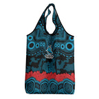 ANZAC Day Cronulla Sutherland Sharks Grocery Bag Military Memorial Aboriginal Indigenous Art