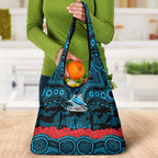 ANZAC Day Cronulla Sutherland Sharks Grocery Bag Military Memorial Aboriginal Indigenous Art