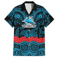 ANZAC Day Cronulla Sutherland Sharks Hawaiian Shirt Military Memorial Aboriginal Indigenous Art