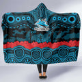 ANZAC Day Cronulla Sutherland Sharks Hooded Blanket Military Memorial Aboriginal Indigenous Art