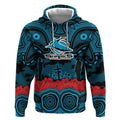 ANZAC Day Cronulla Sutherland Sharks Hoodie Military Memorial Aboriginal Indigenous Art