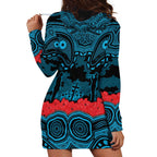 ANZAC Day Cronulla Sutherland Sharks Hoodie Dress Military Memorial Aboriginal Indigenous Art