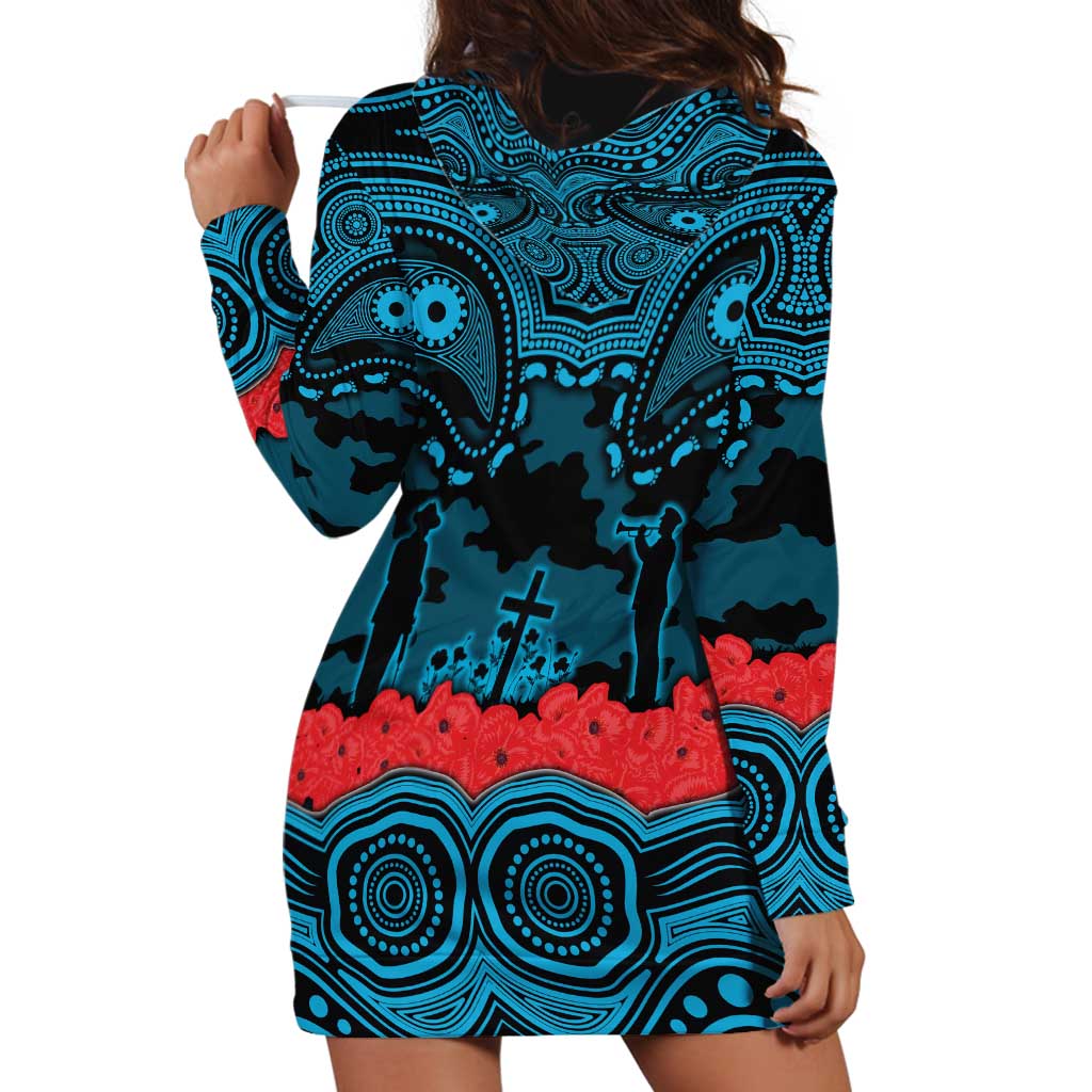 ANZAC Day Cronulla Sutherland Sharks Hoodie Dress Military Memorial Aboriginal Indigenous Art