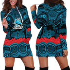 ANZAC Day Cronulla Sutherland Sharks Hoodie Dress Military Memorial Aboriginal Indigenous Art
