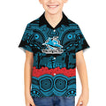 ANZAC Day Cronulla Sutherland Sharks Kid Hawaiian Shirt Military Memorial Aboriginal Indigenous Art